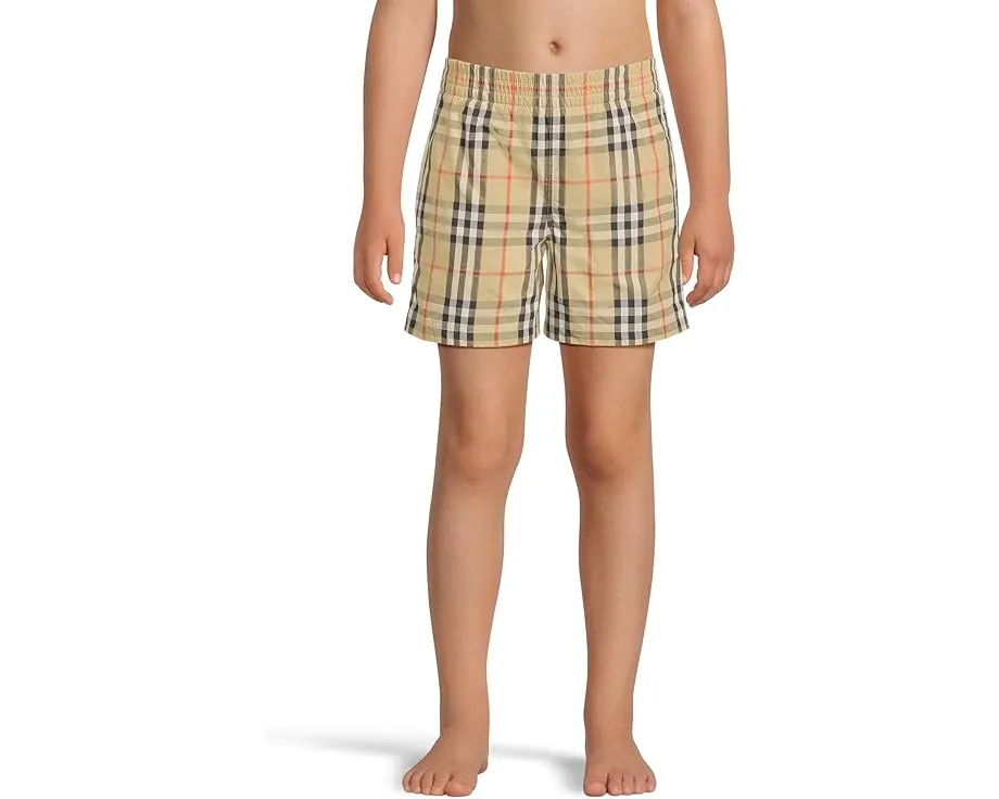 Плавки Atticus в клетку Burberry Kids с эластичной талией