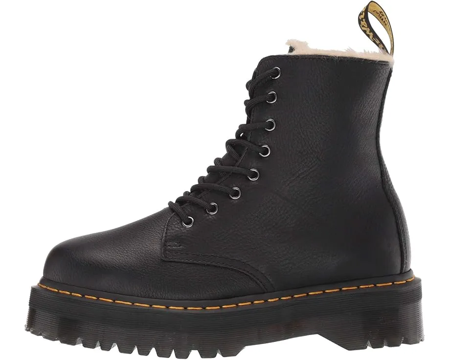 Ботинки Dr. Martens Jadon на платформе с искусственным мехом и молнией внутри