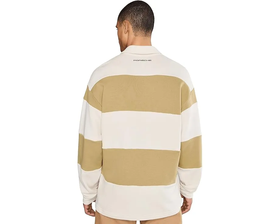 PUMA Porsche Legacy Lifestyle Crew Striped Knit Top футболка поло из френч терри с полосками