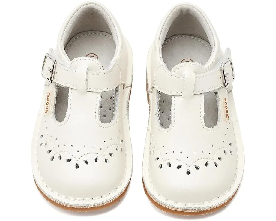 Сандалии L'Amour Shoes Kids Ruthie с перфорацией и застежкой на липучке