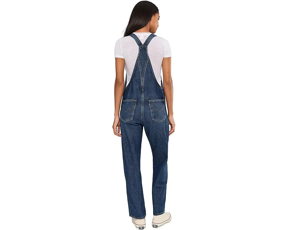 Levi's Womens Vintage Overall джинсовый комбинезон прямого кроя в светлой стирке