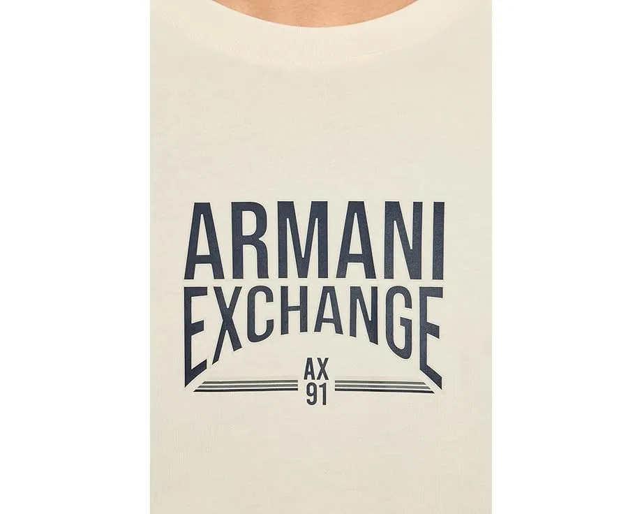 Футболка Slim Stripe Tee с принтом Armani Exchange