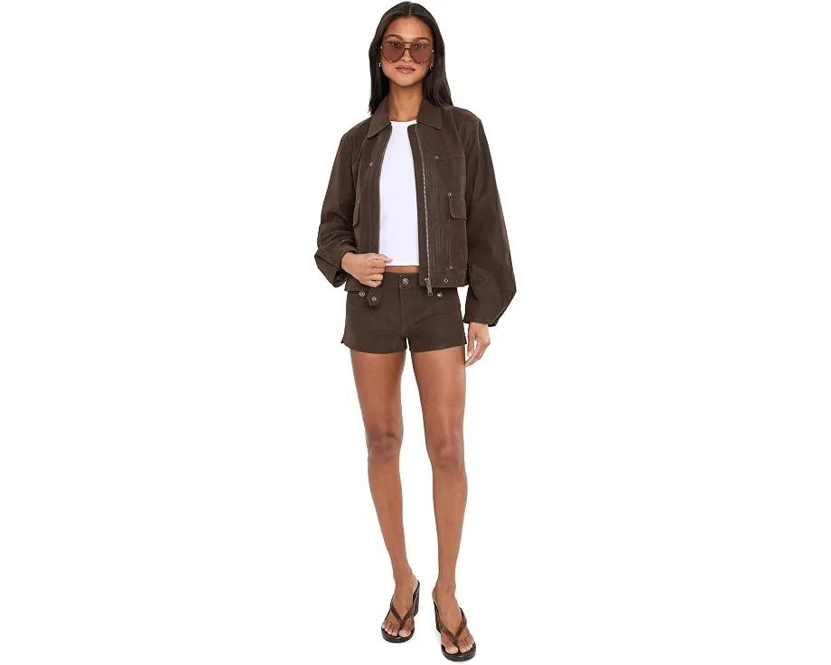 Куртка Free People Blair Vegan Suede Sierra из веганской замши цвета шоколадного торта