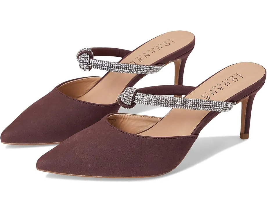 Туфли Lunna на шпильке с заостренным носком и ремешком Journee Collection