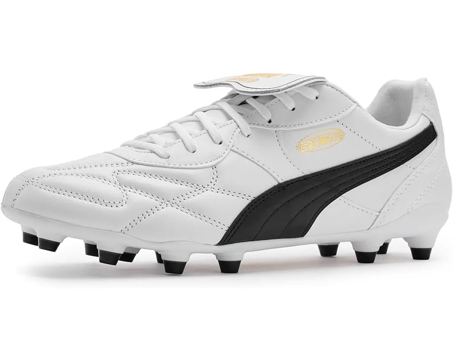 Бутсы PUMA King Top Firm AG из мягкой телячьей кожи с язычком-клапаном