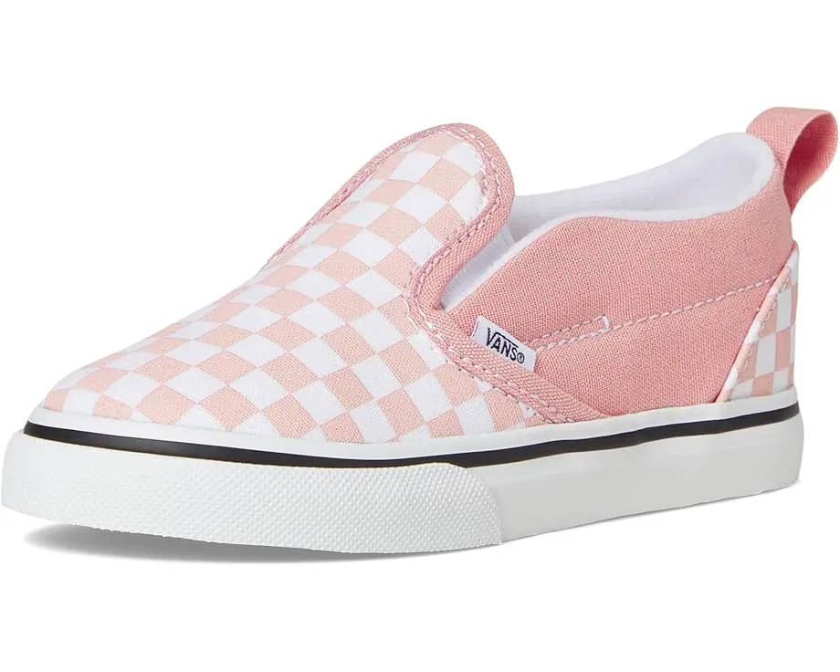 Детские кеды Vans Slip-On V для малышей с принтом и резиновой подошвой