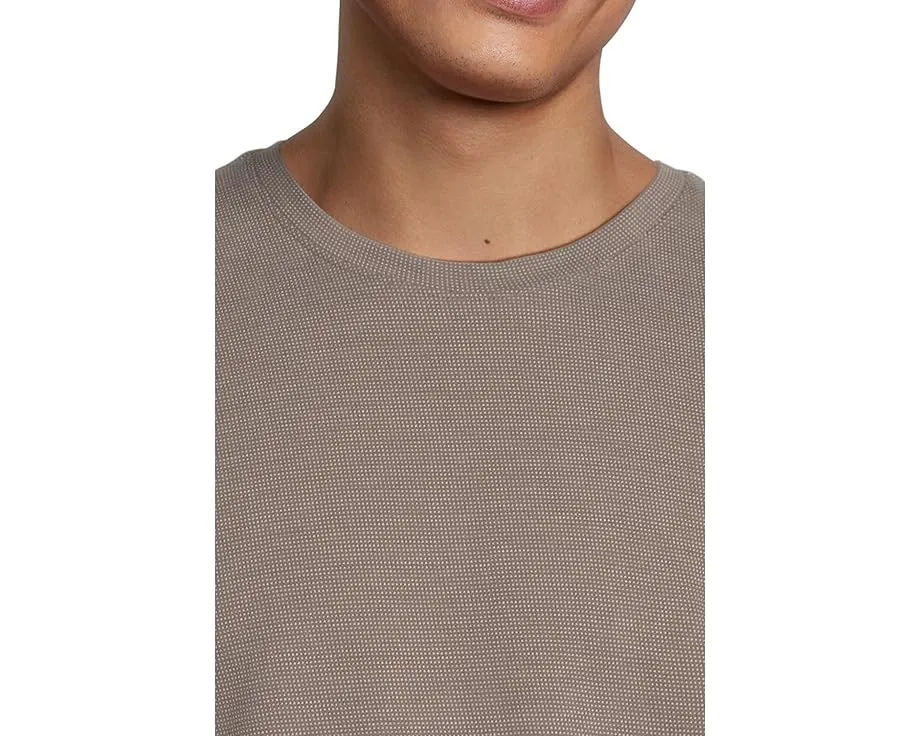 Футболка Vince Short Sleeve Crew из пима-хлопка с рельефным узором