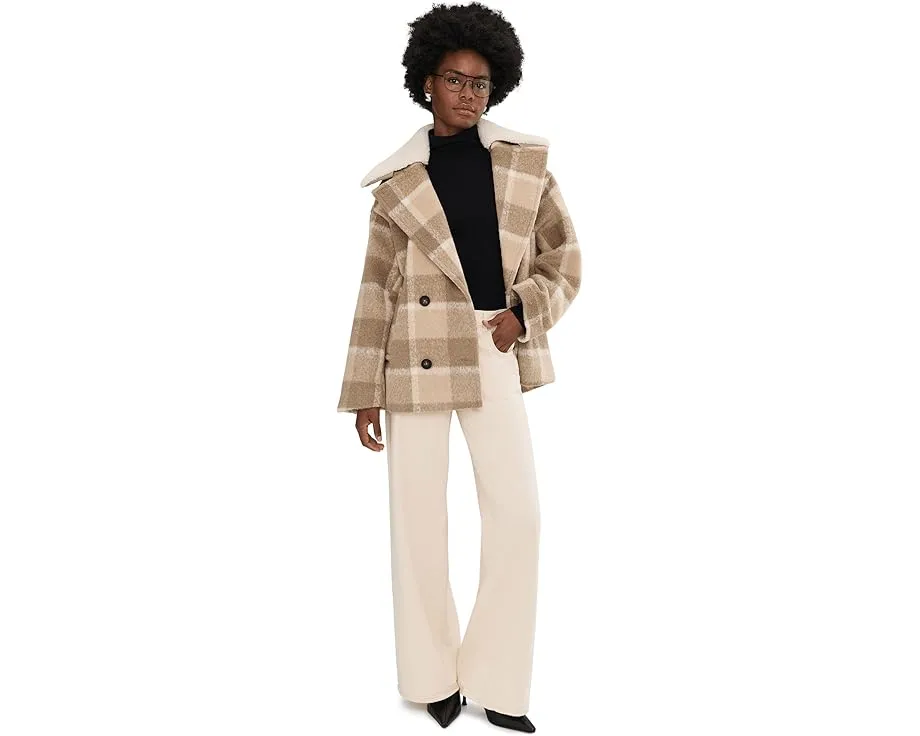 Короткое пальто-бушлат Levi's из смесовой шерсти с отстегивающимся воротником