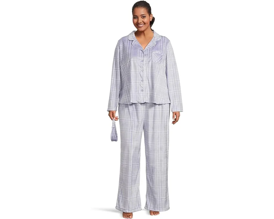 Пижамный комплект Plus Minky Fleece с повязкой для головы Karen Neuburger