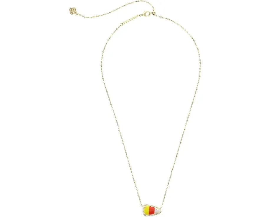 Короткое колье Kendra Scott Candy Corn Pendant с камнем магнезит