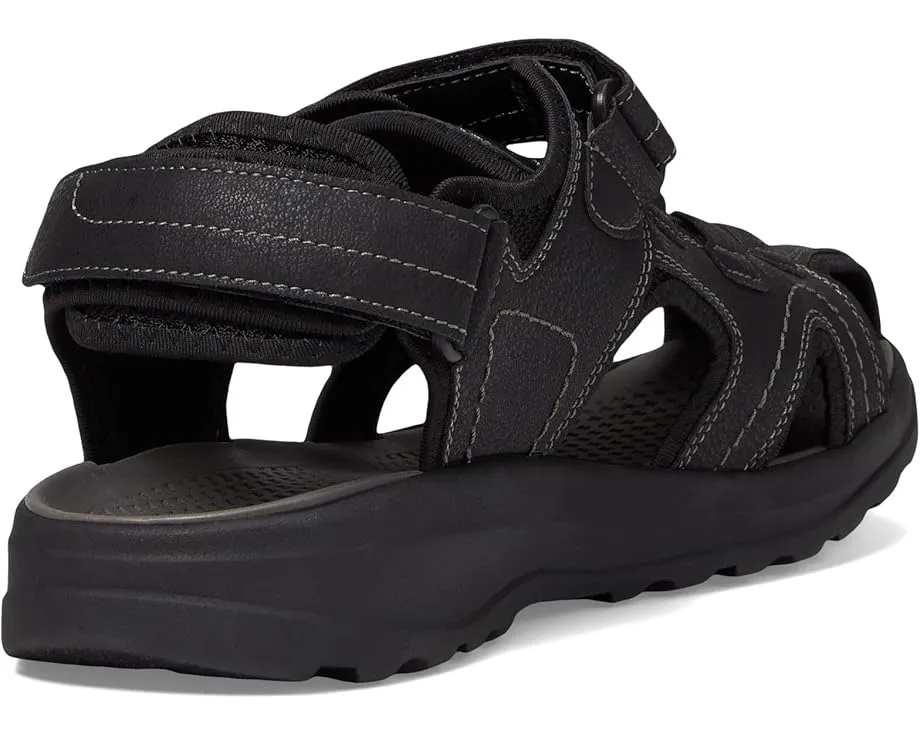 Сандалии Huck Sport Closed Toe Fisherman с текстильным верхом и ремешками на липучке