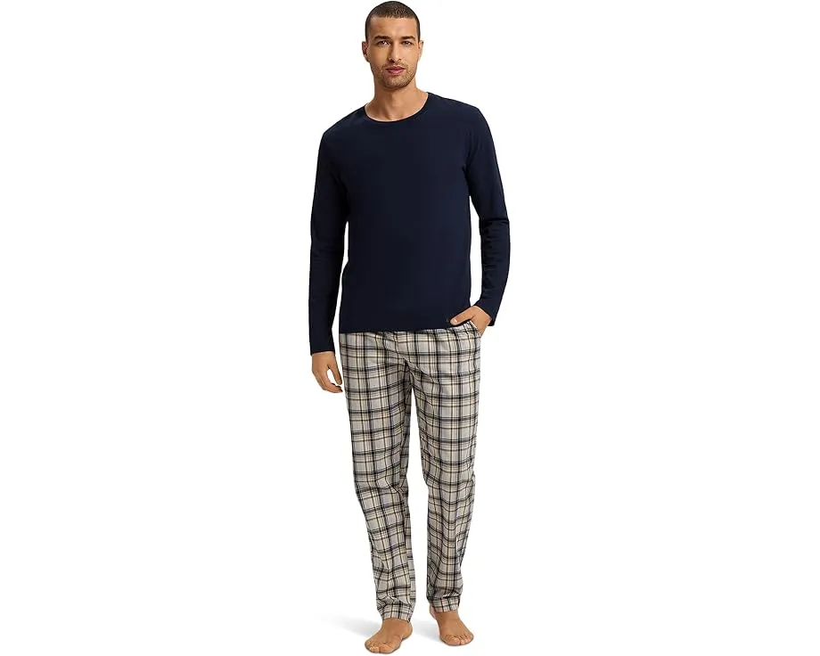 Пижамные брюки Hanro из фланели на кулиске с карманами