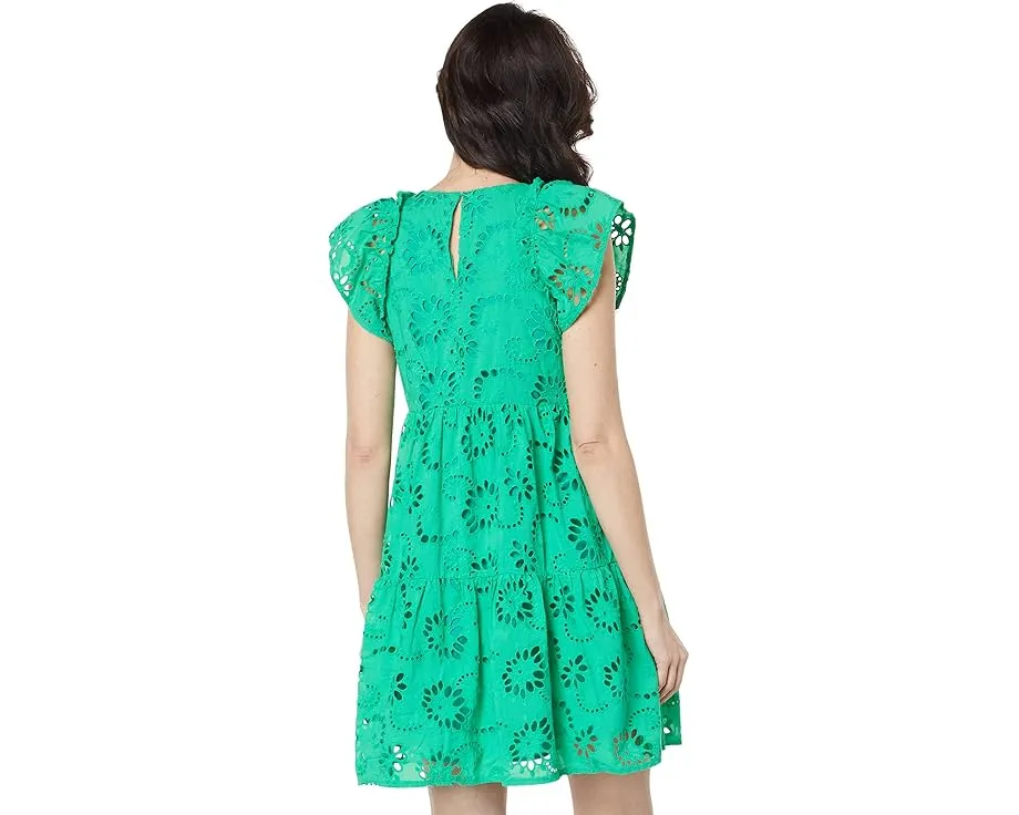 Короткое платье Maggy London Eyelet Mini с вышивкой в стиле ажура