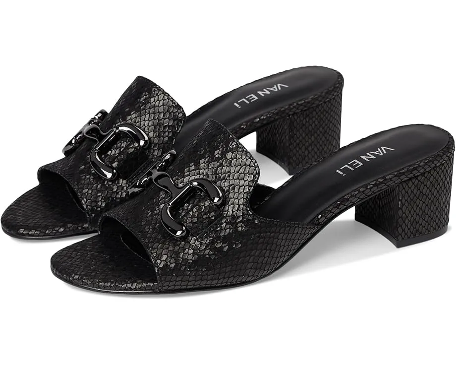 Туфли Vaneli Oksana с открытым носком на устойчивом каблуке