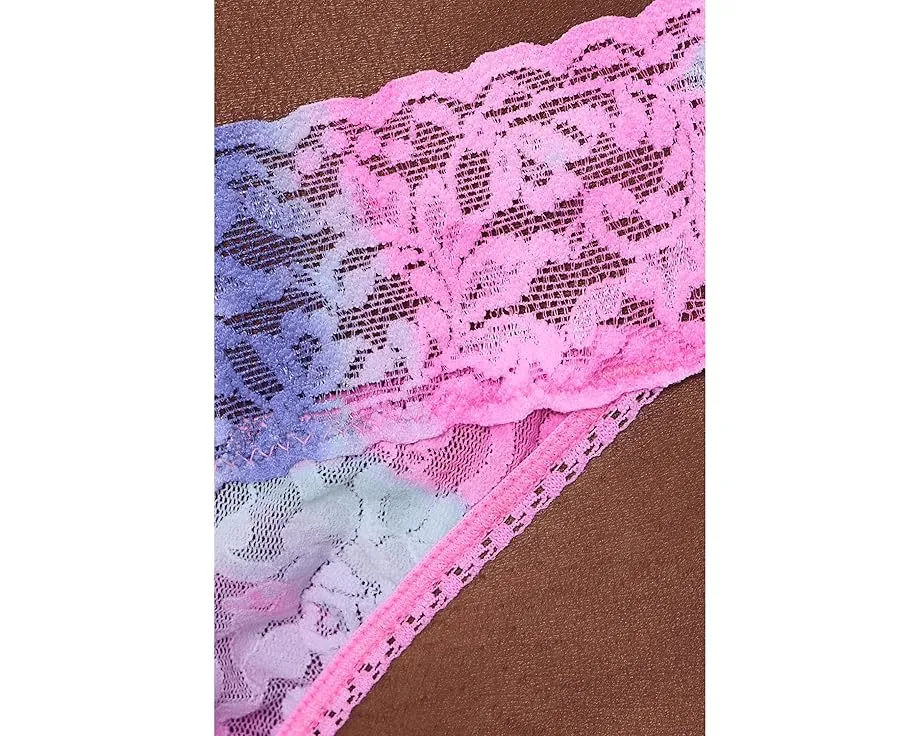 Трусы-стринги Hanky Panky Printed Signature Lace Original Rise с принтом