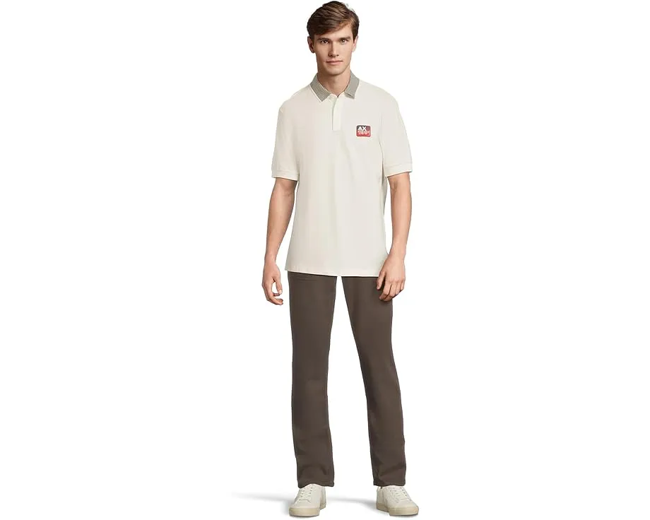Поло Armani Exchange Small Logo с контрастными деталями