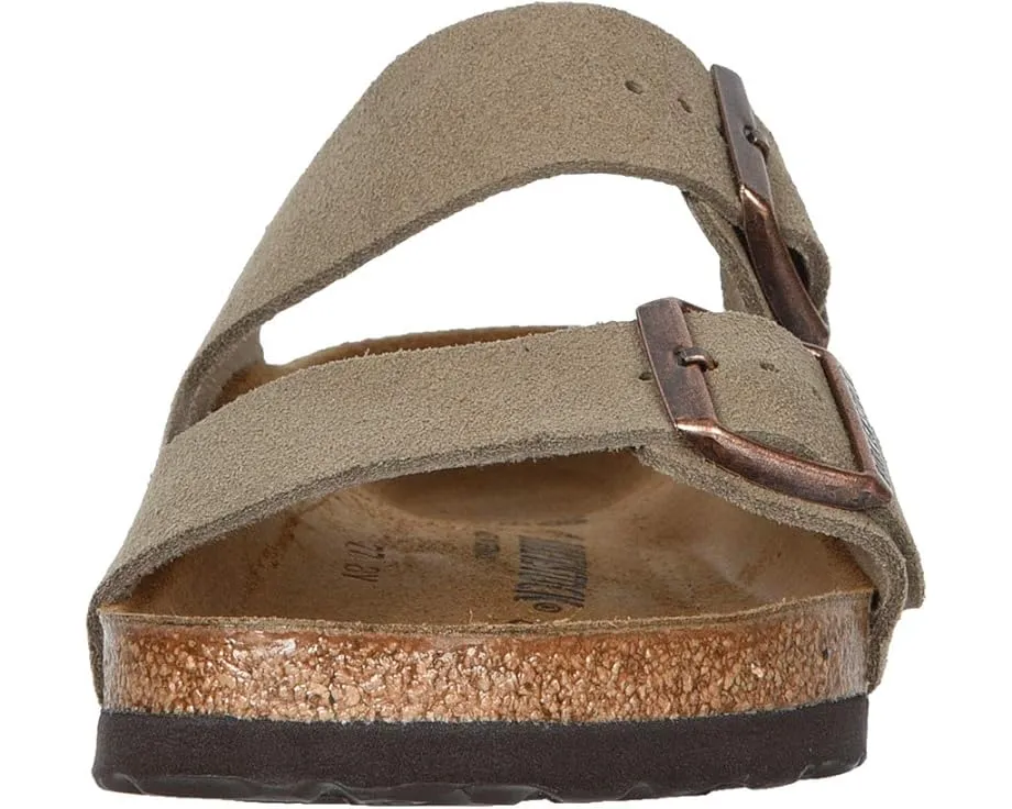 Сандалии Birkenstock Arizona из замши с пробковой стелькой