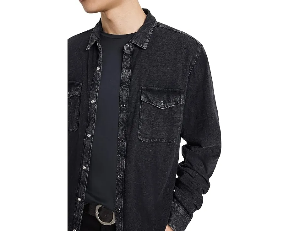 Рубашка John Varvatos Arvon Western с накладными карманами