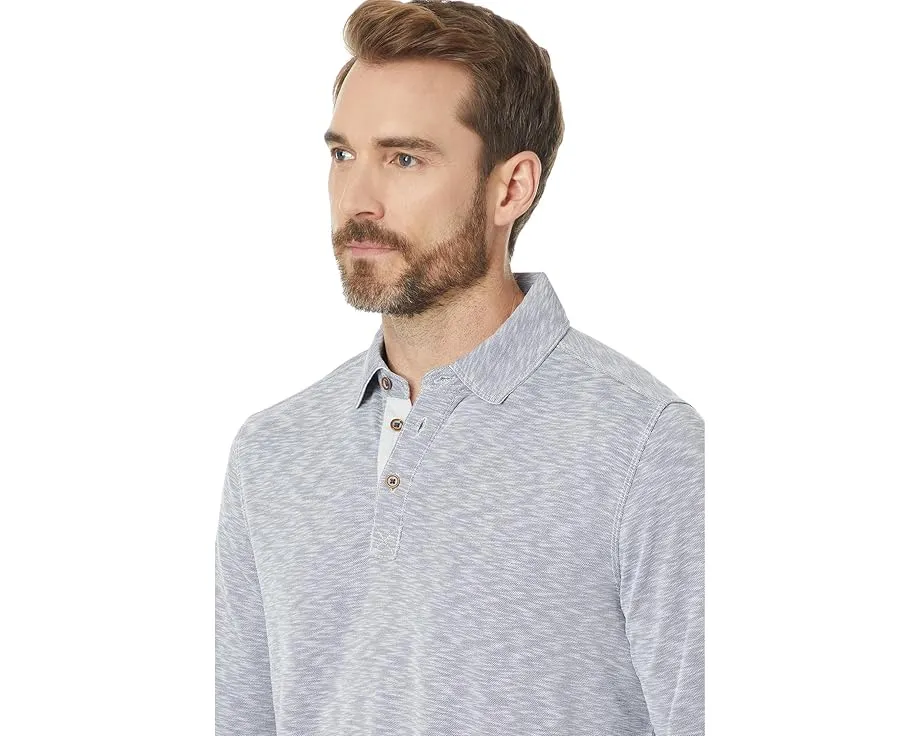 Длинный поло Johnston & Murphy Vintage с эффектом утолщенной нити