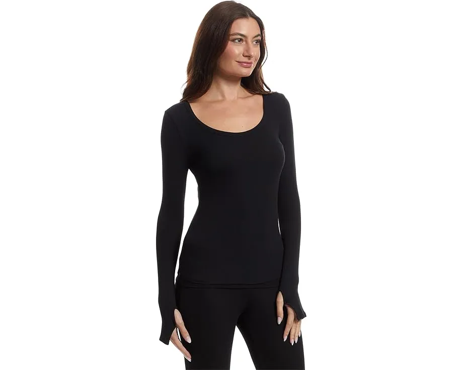 Лонгслив из ультрамягкого ребристого трикотажа Barefoot Dreams