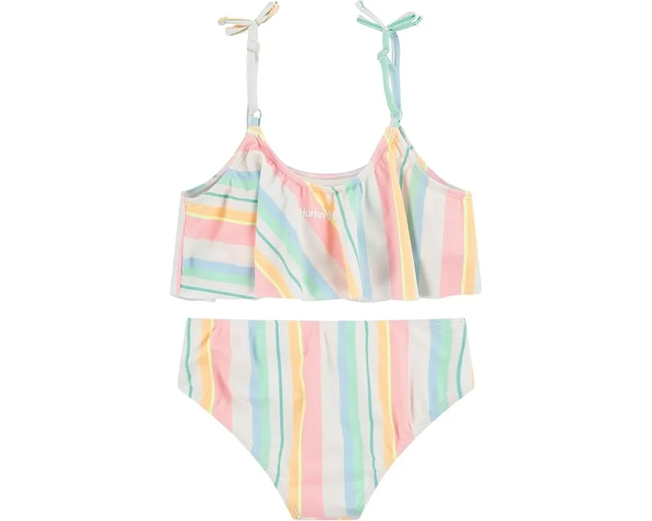 Детский купальник Hurley Kids Flounce Bikini с воланами и защитой UPF 50+