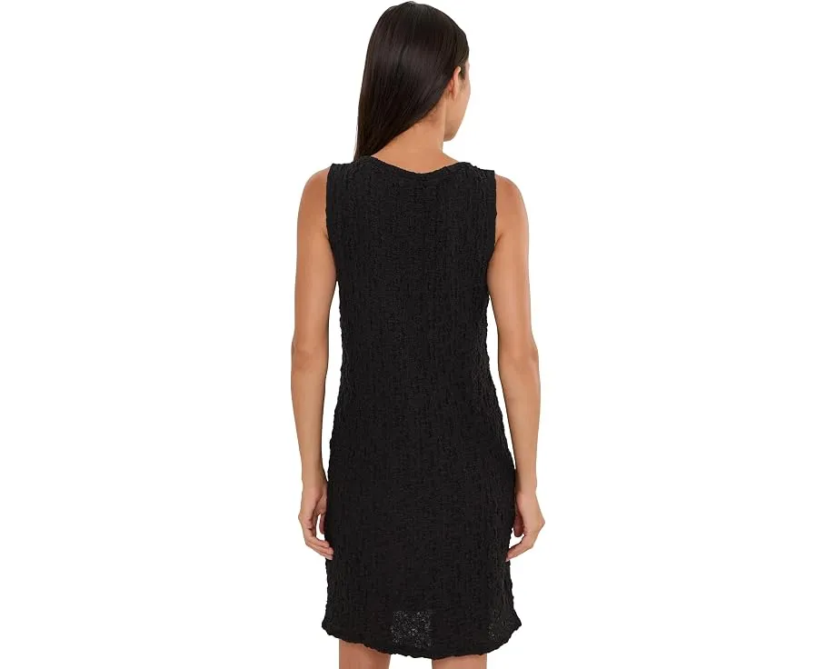 Платье Petite Bubble Jacquard Bateau Neck от Eileen Fisher черное