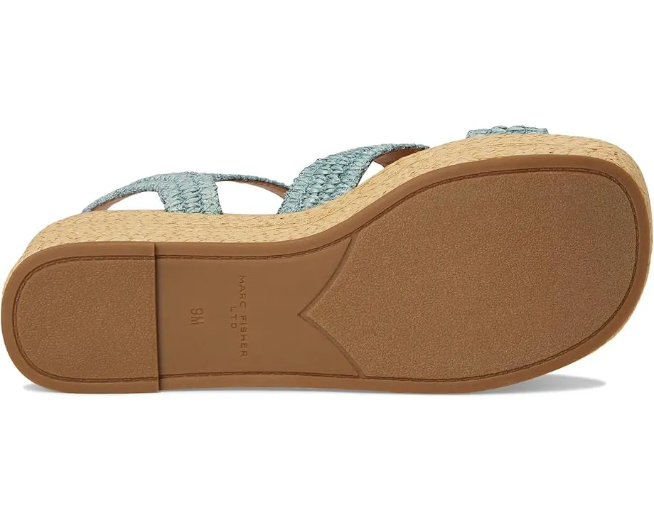 Женские босоножки Marc Fisher LTD Payley на высоком каблуке-танкетке с квадратным носком