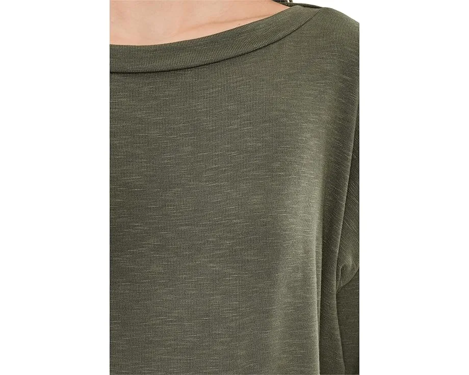 Топ Clara с рукавом три четверти и съемным плечом от Michael Stars