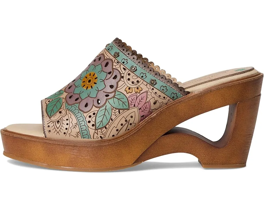 Сандалии L'Artiste by Spring Step Calle с лазерной резкой и ажурным каблуком