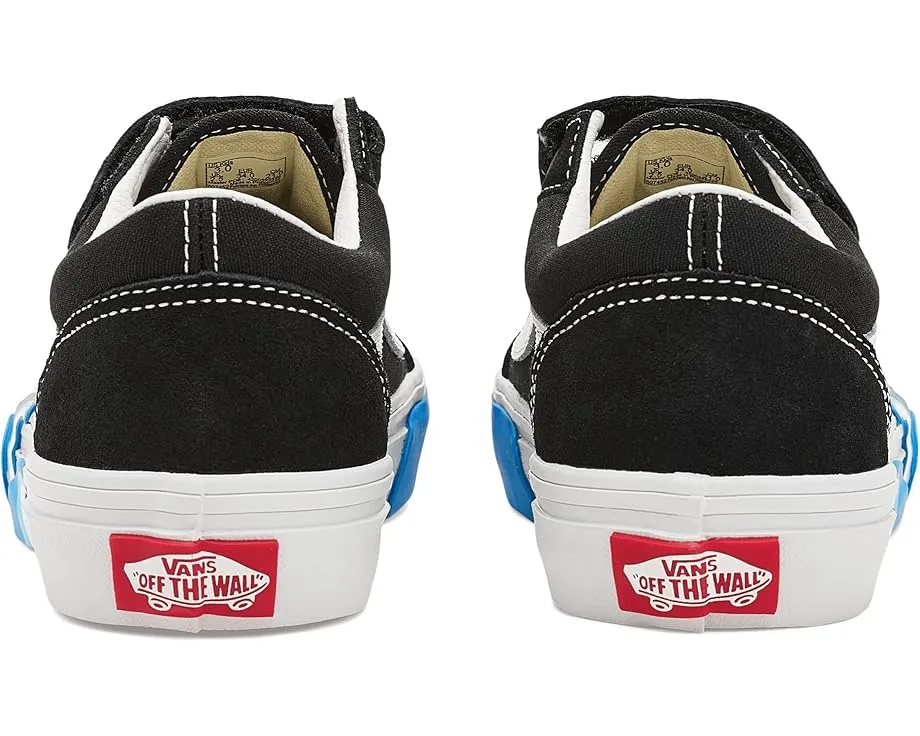 Кроссовки Vans Kids Old Skool V Wave с верхом из замши и холста на липучках