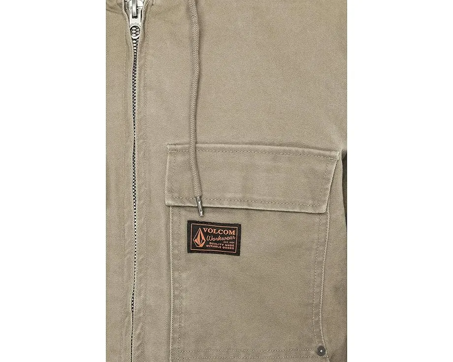 Рабочая куртка Freshdust с капюшоном из плотного хлопка Volcom