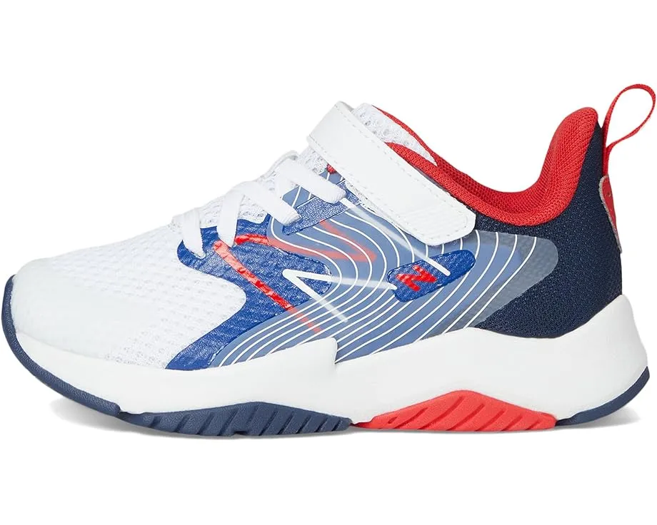 Детские кроссовки New Balance Kids Rave Run v2 с эластичными шнурками и верхней липучкой