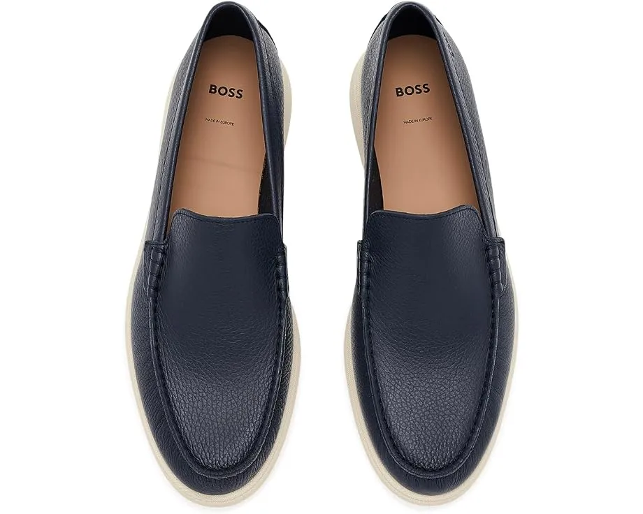Мокасины Sienne BOSS классические кожаные черные