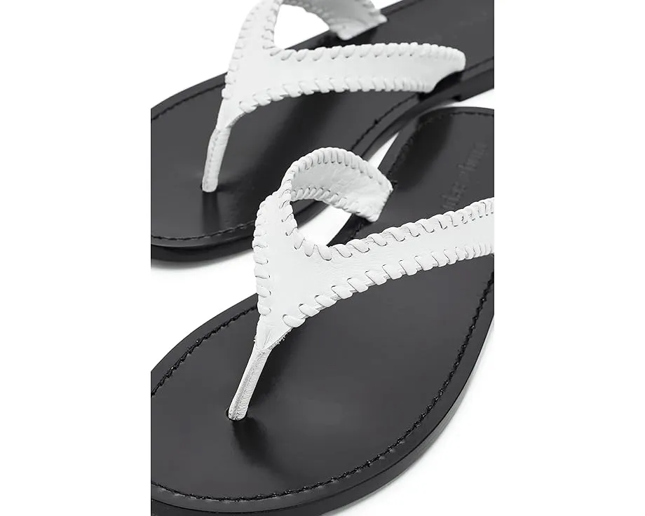 Jessica Leather Sandals от Cinq à Sept кожаные сандалии на плоском ходу