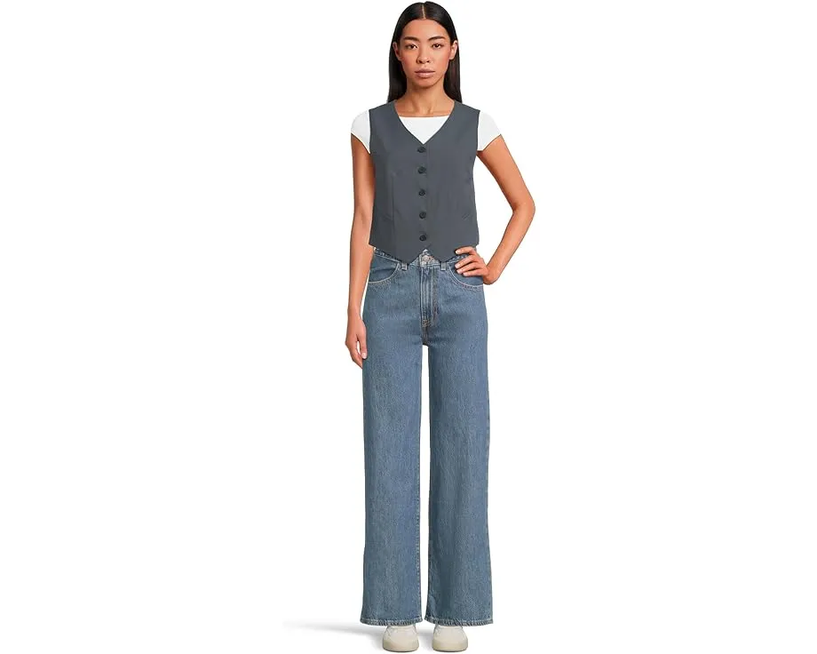 Джинсы Levi's® Premium Ribcage Wide Leg Braided с высокой талией и широкими штанинами