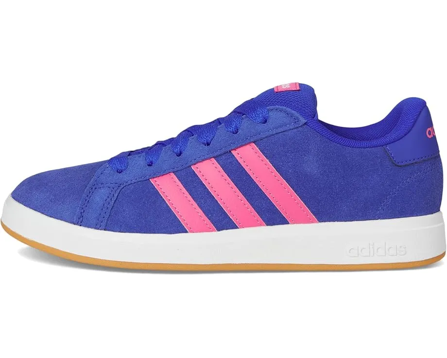 Кроссовки Adidas Grand Court 00S из замшевой кожи с пухлым язычком для детей