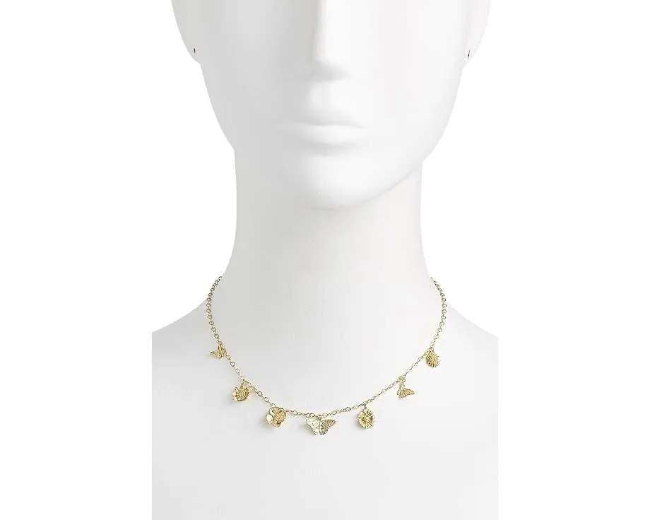 Колье Kendra Scott Cailey с подвесками-шармами в виде бабочек и цветов