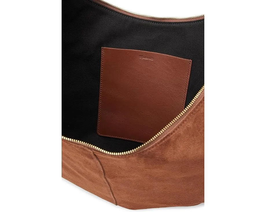 Сумка Madewell Hobo из мягкой замши с откидной крышкой и двумя отделениями