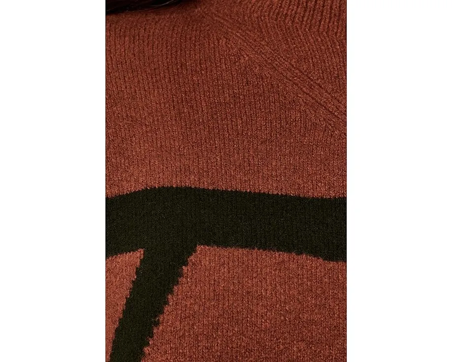 Свитер AllSaints A Star Jumper с воротником-стойкой из смеси шерсти