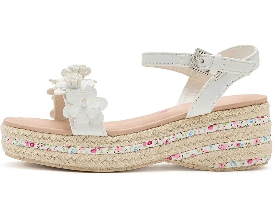 Детские сандалии Steve Madden Kids Dori с цветочными аппликациями и подошвой в стиле эспадрилий