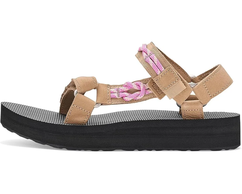 Кожаные сандалии Teva Midform Universal Knotted с деталями из альпинистской верёвки