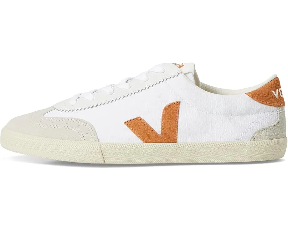 Кроссовки VEJA Volley из кожи с круглым носком и резиновой подошвой