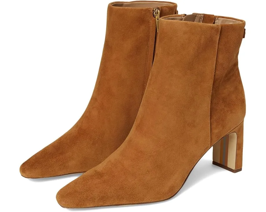 Ботильоны Saige Sam Edelman с архитектурным каблуком и застежкой-молнией