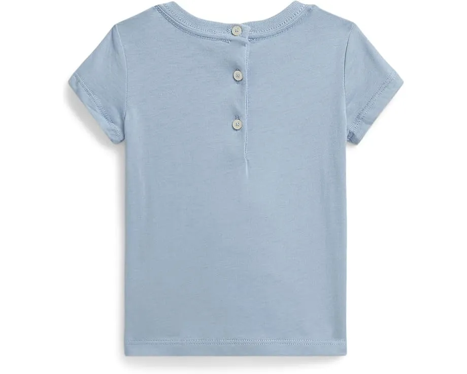Футболка Polo Bear из хлопкового джерси для младенцев Polo Ralph Lauren Kids