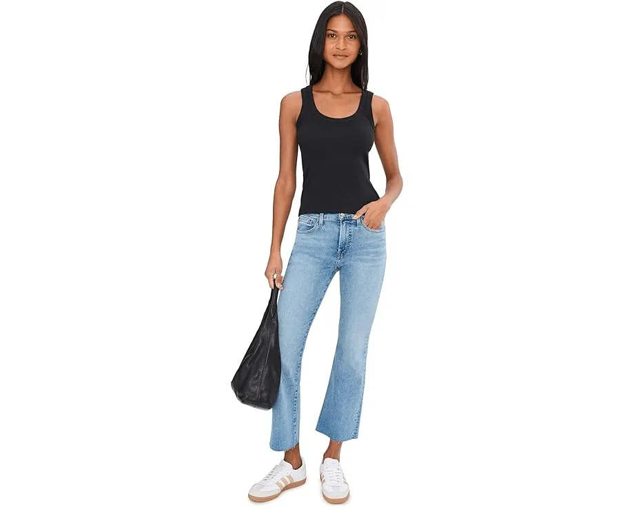 Топ Madewell (Re)Generative Cotton с рибленой фактурой и округлым вырезом