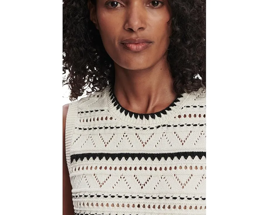 Varley Athena жилет с ажурной вязкой из 100% хлопка