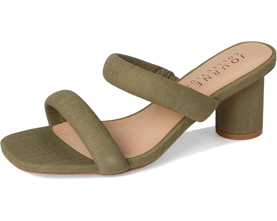 Сандалии Journee Collection Aniko на платформе с квадратным носком и несколькими ремешками