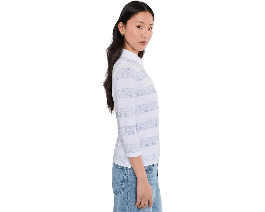 Топ Tommy Bahama с полосками и пуговицами из органического хлопка