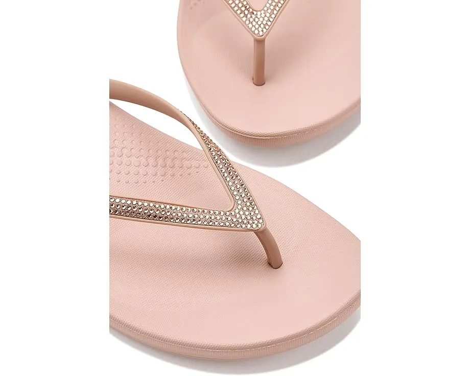 FitFlop шлепанцы Iqushion Sparkle с кристаллами и технологией амортизации
