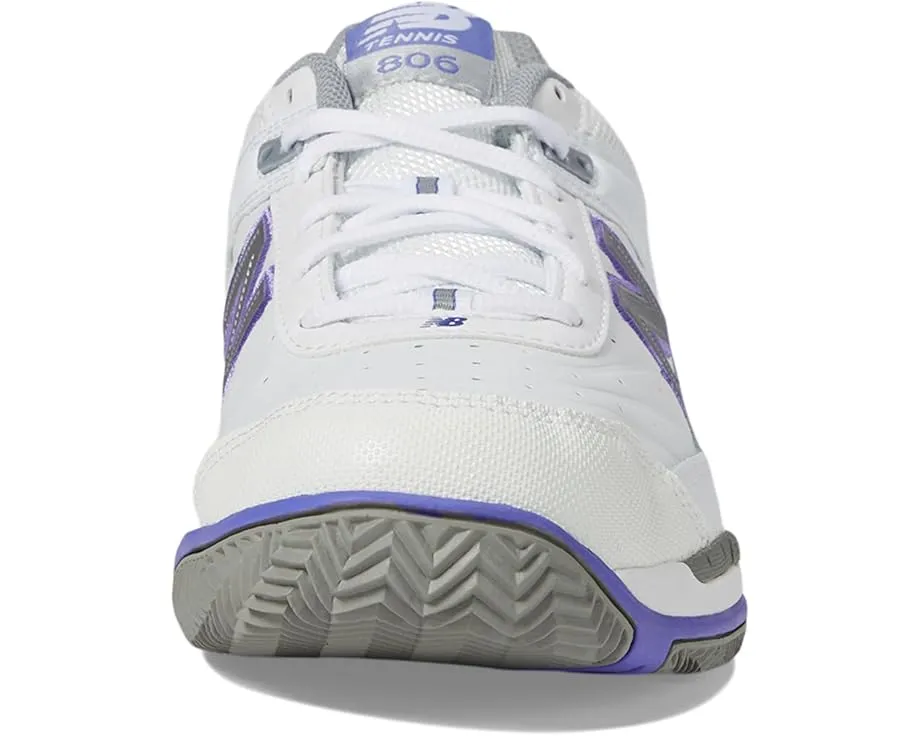 Теннисные кроссовки New Balance 806 с кожаным верхом и системой амортизации ABZORB